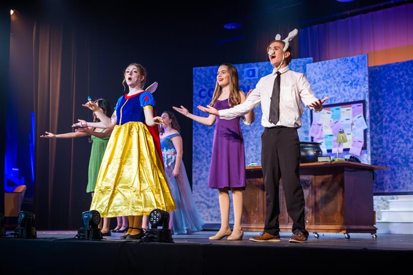 Page High actors onstage
